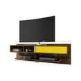 thumbnail image 3 of Manhattan Comfort Astor 21"H Wood Floating Entertainment Center in Brown/Yellow, 3 of 3