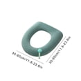 thumbnail image 3 of Soft Polyester Toilet Seat Cushion Pad with Handle, Washable and Portable for Travel, Easy to Install and Remove, Gray Green Blue Color Options,Green, 3 of 6