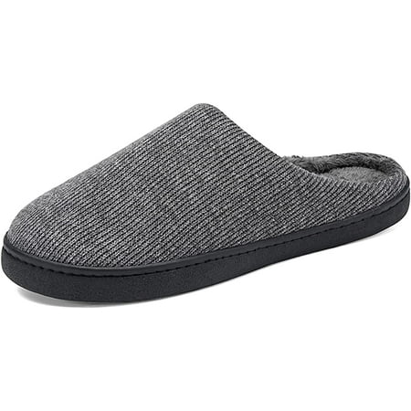 

Fuzzy Slipper for Men Women Indoor Comfort Wool-blend Non Slip House Shoes