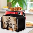 thumbnail image 4 of ZUXONGSY Halloween Ghost Black Cat Toster Cover 4 Slice Bread Machine Cover Dustproof Cover Wide Slot Quilted Toaster Appliance Dust-Proof Cover Anti Fingerprints Happy Halloween Decor, 4 of 7