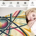 thumbnail image 3 of Orinice Atomic Motifs Retro Design Warm Lightweight Blanket Soft Fleece Blankets for All Seasons, Living Rooms Sofa Decor Cow Gifts, Multiple Sizes Available 40x50in, 3 of 6