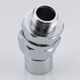 thumbnail image 1 of Shower Connector Ball Joint Shower Head Swivel Ball Adapter Adjustable Shower Arm Extension Universal Component Brushed Nickel, 1 of 8