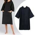 thumbnail image 4 of Poncho Toalla Albornoz Poncho de  Toalla de para shamjiam Poncho de surf de playa, 4 of 9