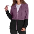 thumbnail image 2 of Rosvigor Womens Oversized Hoodies Lightweight Color Block Sweatshirts for Women Casual Hooded Shirts, 2 of 7