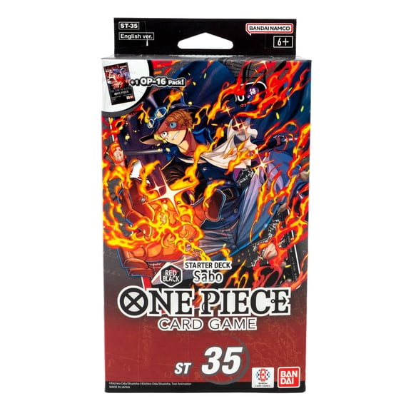 Bandai One Piece Trading Card Games Red/Black Sabo ST-35 Starter Deck