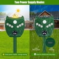 thumbnail image 3 of KingFurt  Ultrasonic Animal Repellent: Outdoor Solar Animal Repeller with PIR Sensor & 6 Red/White Strobe Lights - Deer, Raccoon, Rabbit, Squirrel, Bird Deterrent, 3 of 8