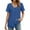 Blue, variant on gakvbuo Summer Tops for Women Womens Solid Summer Casual Trendy Short Sleeve T Shirts Neck Tee Fashion Shirts