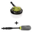 thumbnail image 2 of Sun Joe Car Cleaning Accessory Kit Pressure Washer Brush Set for SPX Series, Green, 2 of 10