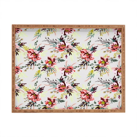 

Society6 Holli Zollinger Poppy Wild Extra Large Rectangle Bamboo Tray 22.5 x 17