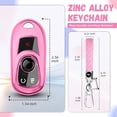 thumbnail image 3 of Key Fob Cover Compatible with Fit for Buick Envista Enclave Encore GX Verano Regal Lacrosse Keychain Case Holder Protector,Pink, 3 of 6