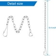 thumbnail image 3 of Qucyy Toilet Handle Chain Stainless Steel Toilet Flapper Lift Chain Replacement Fits Most Toilet Flappers, 3 of 5