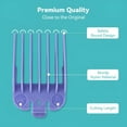 thumbnail image 4 of VANIDO 10 Professional Hair Clipper Guards Color Coded Combs Replacement Set, 4 of 7