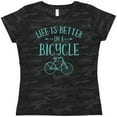 thumbnail image 3 of Inktastic Life's Better On A Bicycle Women's T-Shirt, 3 of 5