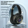 thumbnail image 4 of xjwjuw Bluetooth Headphones Over Ear, Bluetooth 5.3 with 8-10H Playtime, Wireless & Wired Modes, Foldable & Adjustable, Low Latency for Gaming, Perfect for Music, Sports, Daily Use, 4 of 9