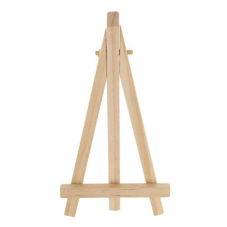 Weixi Pack of 9 Mini Easels Natural Wood Decorative Display Funny Table  Setting Place Card Holder 5 Inch