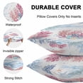 thumbnail image 6 of Outdoor Waterproof Pillow Covers Pack of 2, Ocean Plant Life Ocean Coral Starfish Crab Decorative Throw Pillowcases Cushion Covers for Garden Patio Tent Sofa Couch, 20x20 inch, 6 of 8