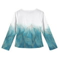 thumbnail image 3 of LTTVQM Girls Fall Shirts Size 3-4 Long Sleeve Casual Tie Dye Print Tunic Tops Basic Round Neck Blouse Comfy T-Shirts Blue 3-4 Years, 3 of 4