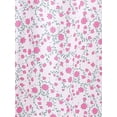 thumbnail image 7 of Sunsent Women's Plus Size Nightgown Comfy Short Sleeve Sleepwear Full-Length Floral Printed Square Neckline Sleepshirt Loungewear XL-5XL, 7 of 7