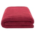 thumbnail image 5 of American Soft Linen Luxury 40x80 Oversized Bath Sheet, 100% Cotton XL Turkish Bath Sheet Towel, Bordeaux Red, 5 of 10
