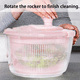 thumbnail image 5 of Girador de ensalada Secador de frutas y verduras Diseño de secado rápido Sin BPA Secar y escurrir lechuga y verduras, 5 of 5