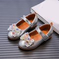 thumbnail image 2 of Otqutp Birthday Flower Girls Shoes 1-6 Years Fashion Autumn Girls Casual Shoes Flat Lightweight Colorful Bow Cute Shiny Dress Shoes, 2 of 7