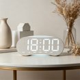 LED Digital Wall Clock Large Display,Temperature Auto Dimming Date ...