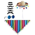 thumbnail image 2 of ZLKMQM 4 Pcs/Set Mexican Porch Goose Outfits, 23" Lawn Goose Statue Clothes Costume for Cinco De Mayo, Garden Goose Clothes Mexican Sombrero with Bandana Scarf Beard Glasses for Patio Yard Decoration, 2 of 6