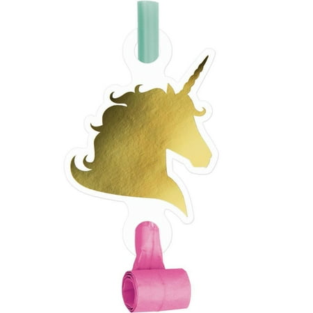 Sparkle Foil - Creative Converting Unicorn Sparkle Blowouts W/Med, Foil, 8 ct