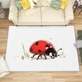thumbnail image 1 of 2x3 Rug, Ladybug Door Mat, Cute Animal Rug, Kids Nursery Rugs for Entryway, Washable & Non Slip & Soft Low Pile Small Carpet, Indoor Doormat, Ladybug Home Decor & Gifts, 1 of 7