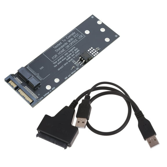 HEMLBOYW Adapter 2.5" A 6Gb/s 3.0 For 2012 SSD Slot A1466 A1465 A1398 A1425 7 17 Pin to 22Pin Converter with USB Cable ABS
