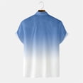 thumbnail image 4 of JLFKNG Mens Shirts Gradient Color Shirts For Men Short Sleeve Breathable Regular Fit Buttons Down Shirt Tops Lounge Clothing Fot Men, 4 of 6