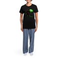 thumbnail image 4 of CafePress - Happy St Patricks Day Bigfoot Women's Dark Pajamas - Women's Short Sleeve Print T-Shirt and Pants Dark Cotton Pajama Set, 4 of 7
