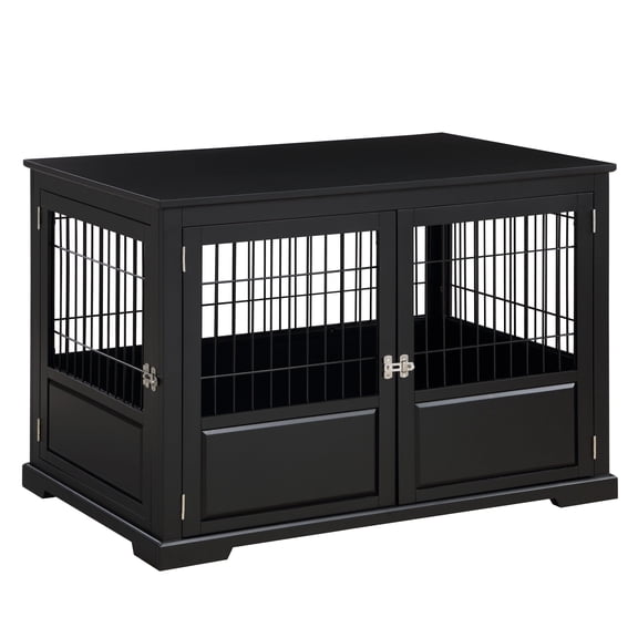 Fairview Triple Door Crate, Large, Black
