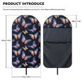 thumbnail image 6 of XYZCANDO Terry Cloth Car Seat Covers Breathable Microfiber, Compatible with Bucket Seat Van, for Cars Vans Trucks, Starlight Butterfly, 6 of 6