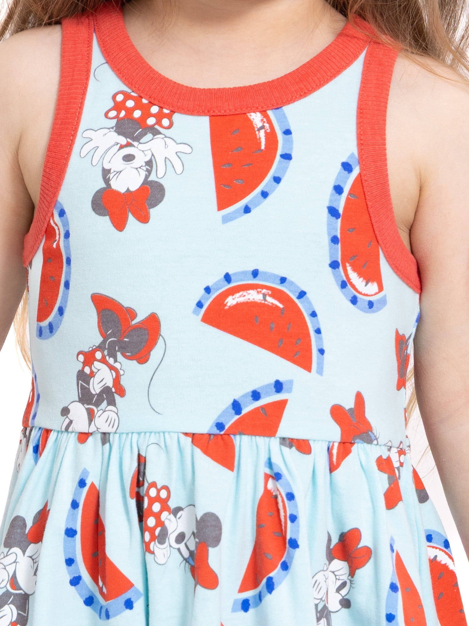 Minnie Mouse Toddler Girls Allover Print Graphic Tank Dress, Sizes 12M-5T