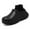 Black, variant on Cyiecw Fur Lined Clogs for Women Winter Warm Plush House Slippers Waterproof Non-slip Garden Shoes Indoor Outdoor Mules