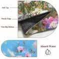 thumbnail image 6 of 3'x5' Rug for Living Room Bedroom, Wildflowers Washable Area Rugs Non-Slip Carpet Mats, Spring Country Oil Painting Floral Plant Indoor Low Pile Area Rug Runner for Kitchen, Mudroom, 6 of 8