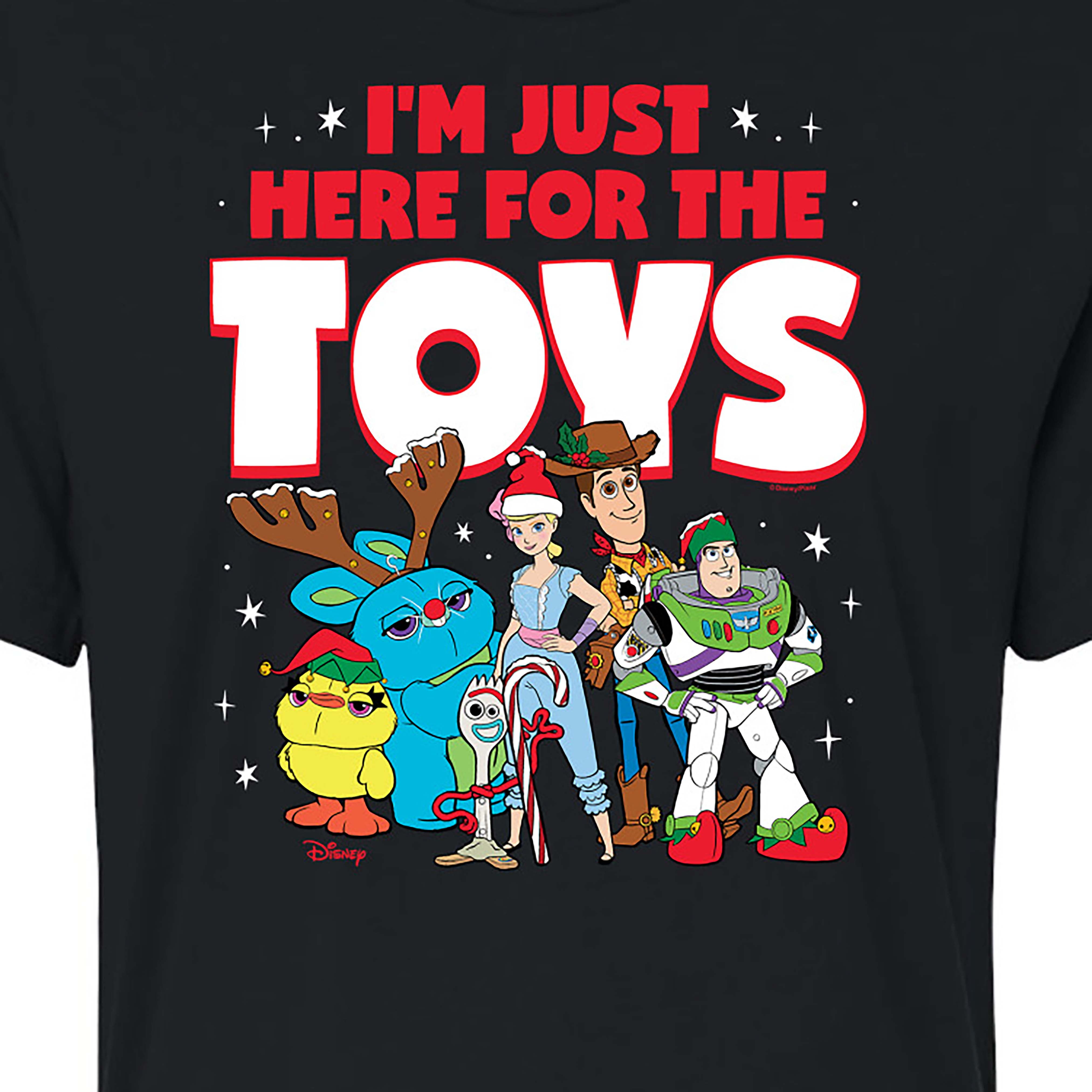 Toy Story Here For The Toys Juniors Cropped Cotton Blend T