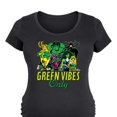 thumbnail image 3 of Marvel - St. Patrick's Day Green Vibes Only - Maternity Scoop Neck Graphic T-Shirt, 3 of 5