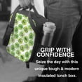 thumbnail image 6 of Lsque Green Kiwi Lunch Bag Lunch Box for Women Men Reusable Insulated Lunch Tote Bag,Leakproof Thermal Cooler Sack Food Handbags Case High Capacity, 6 of 9