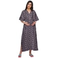 thumbnail image 1 of Moomaya Kimono Kaftan de Maternité en Coton pour Femmes Longue Robe Maxi Vêtements, 1 of 5