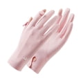 thumbnail image 2 of Guantes de protección solar para mujer, de verano, para exteriores, protección solar, finos, transpirables, antideslizantes, de hilo crudo, con fugas en los dedos, guantes deportivos para montar, 2 of 3