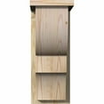 thumbnail image 2 of 8"W x 12"D x 20"H Ridgewood Rough Sawn Corbel w/Backplate, Douglas Fir, 2 of 9