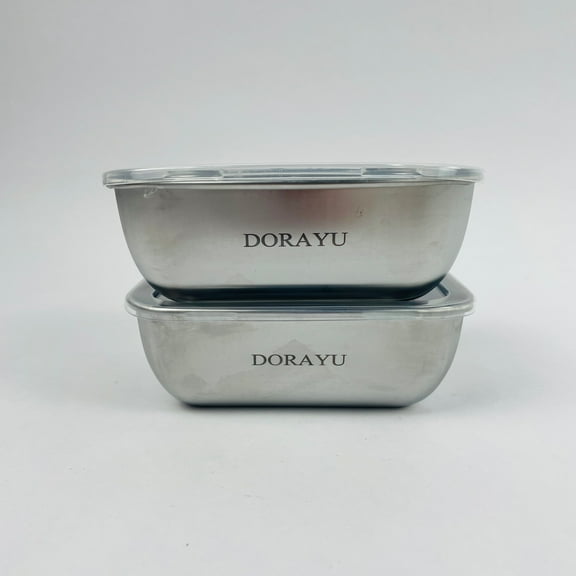 DORAYU Kitchen Containers Stainless Steel Storage Container, Set of 2