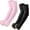 2 Pairs - Black+pink, variant on Arm Sleeves with Thumb Hole, UV Sun Protection Cooling Compression Cover Sports for Men/Women
