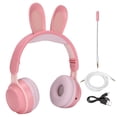 thumbnail image 1 of Kids Wireless Headset,  Ear Headphones Multifunction Long Battery Life Foldable Support Memory Card HD Sereo Sound  For PC For Online Learning For Tablet White, 1 of 8