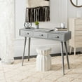 thumbnail image 2 of Safavieh Albus 3 Drawer Modern Solid Console Table, Slate Grey, 2 of 10