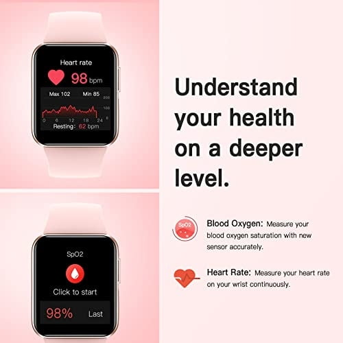 Reloj Inteligente, ZOSKVEE Smartwatch para Android e iOS con Ritmo Car