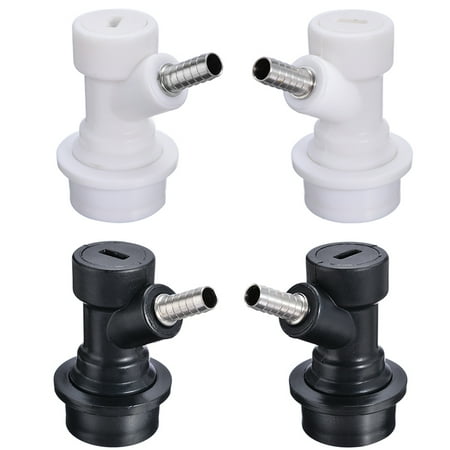 

BE-TOOL Ball Lock Disconnect 1/4” Barbed End Wine Barrel Faucet Black/Grey
