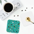 thumbnail image 5 of Kll Square Drink Coasters Set Of 4,Pu Leather Absorbent Coasters Set Decorative Coffee Cup Coasters Housewarming Gift For Home Decor-Sushi, 5 of 9